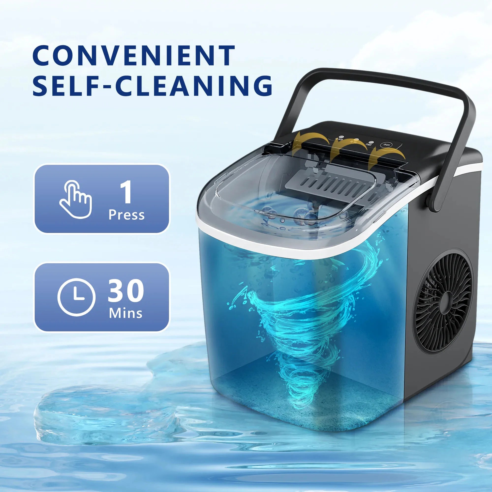 SIMZLIFE  Countertop Ice Maker Machine