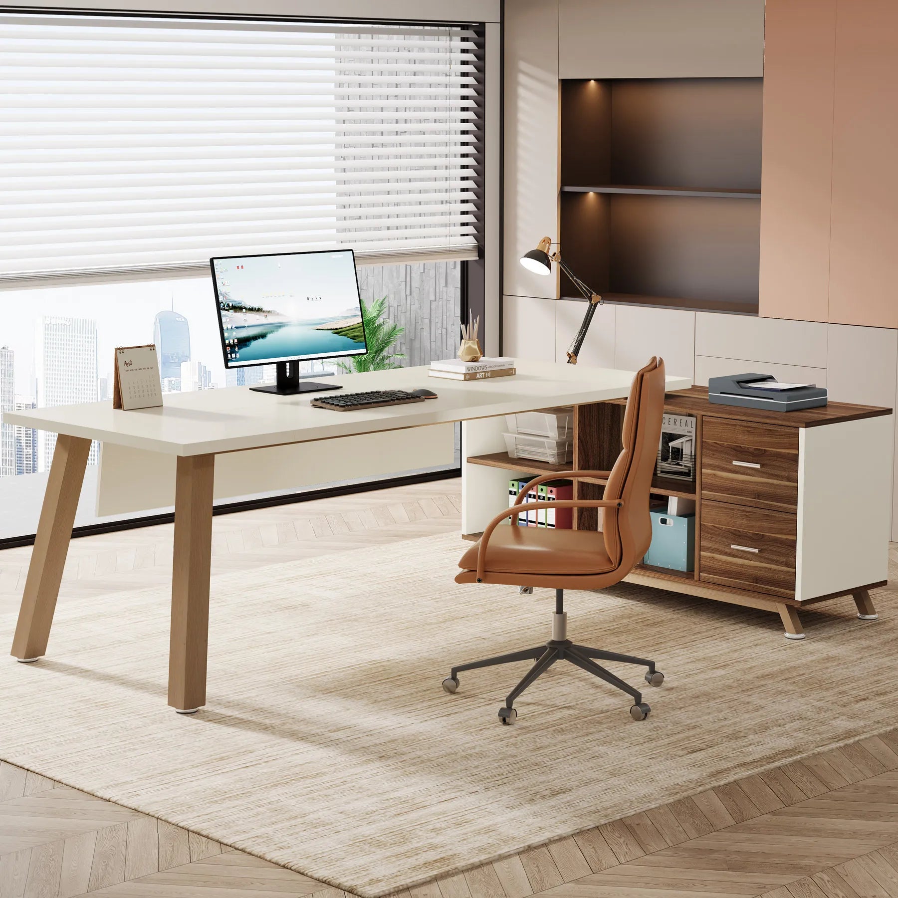Tribesigns 78.7-Inch Executive Desk
