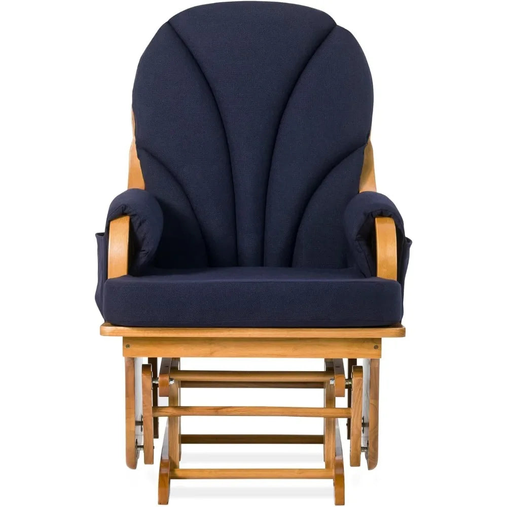 Lullaby Wood Base Glider Rocker
