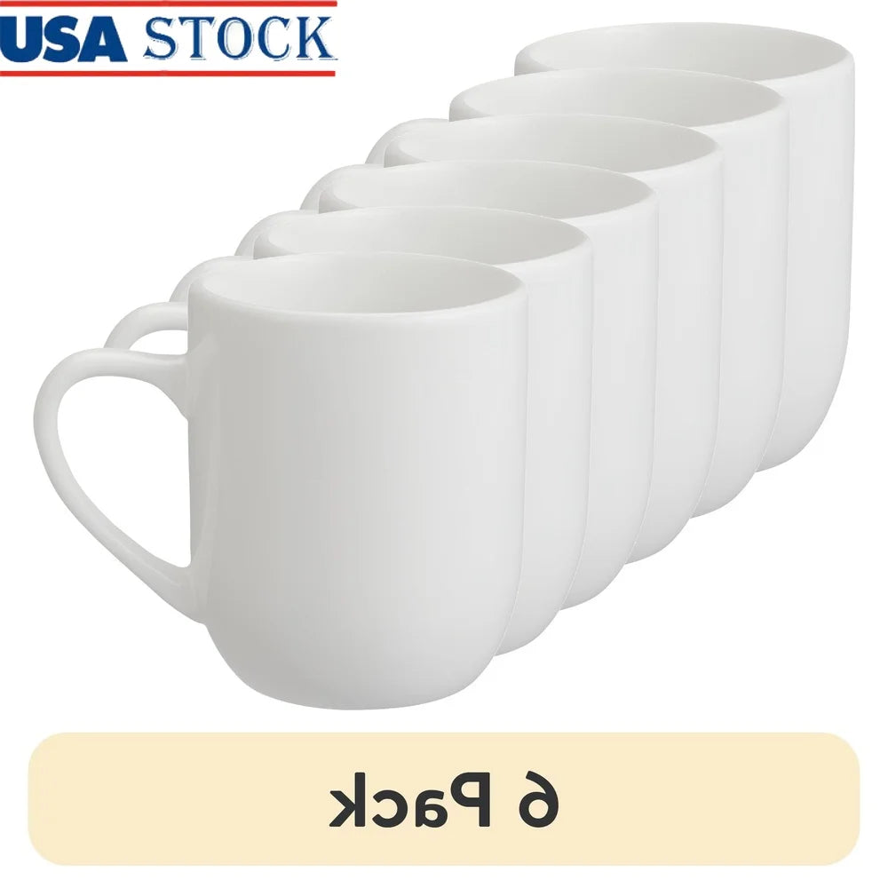 12oz Glazed Stoneware Mug Set of 6