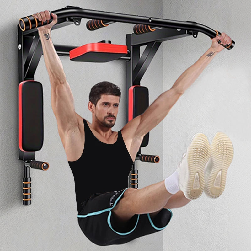 Multifunctional wall-mounted pull-up bar