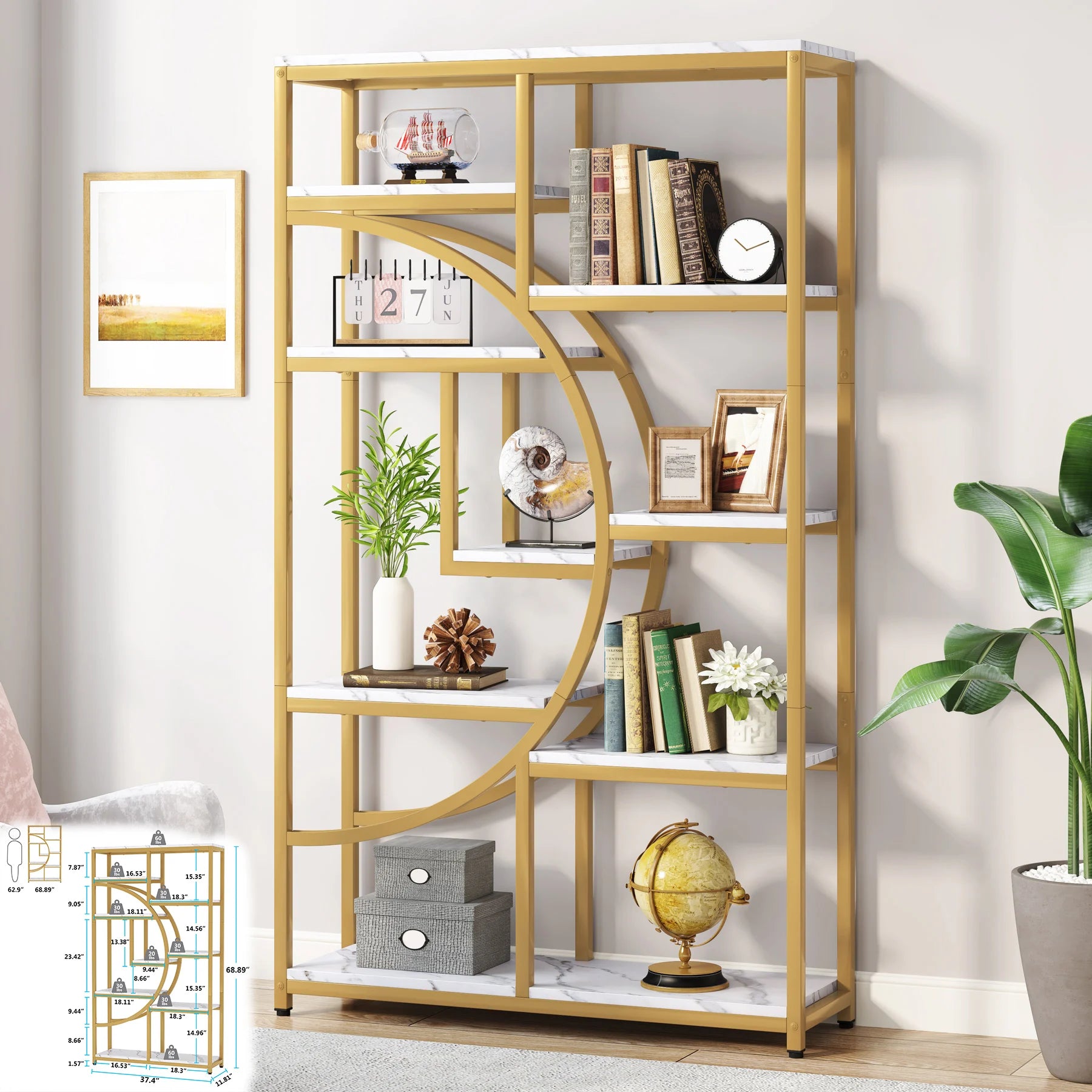 Tribesigns Bookshelf 5 Tier