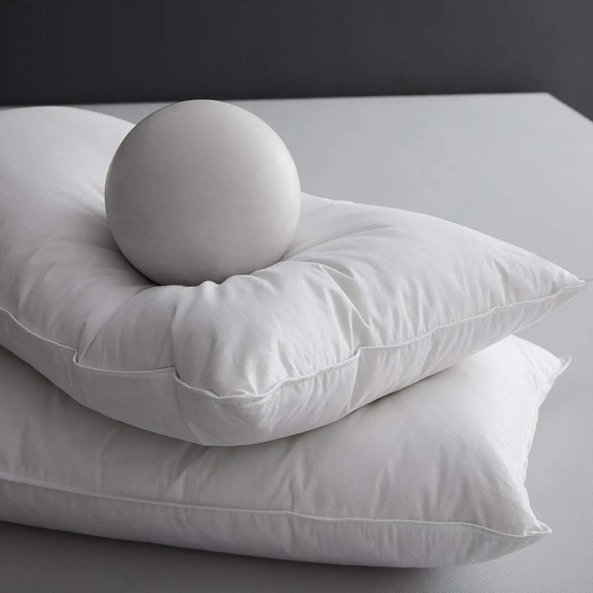 Duck Feathers and Down White Pillows