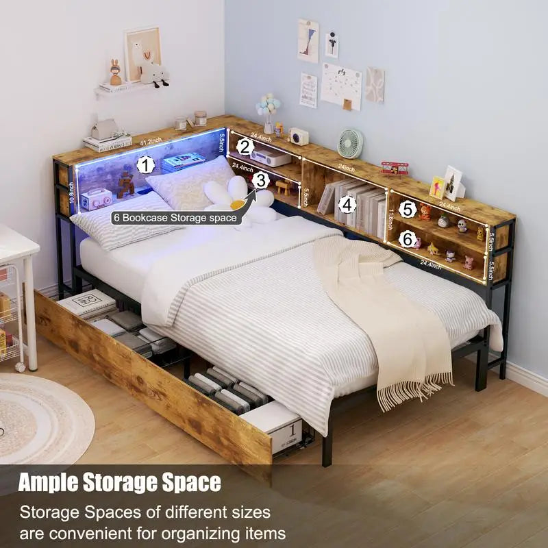 Twin Daybed Frame with Storage