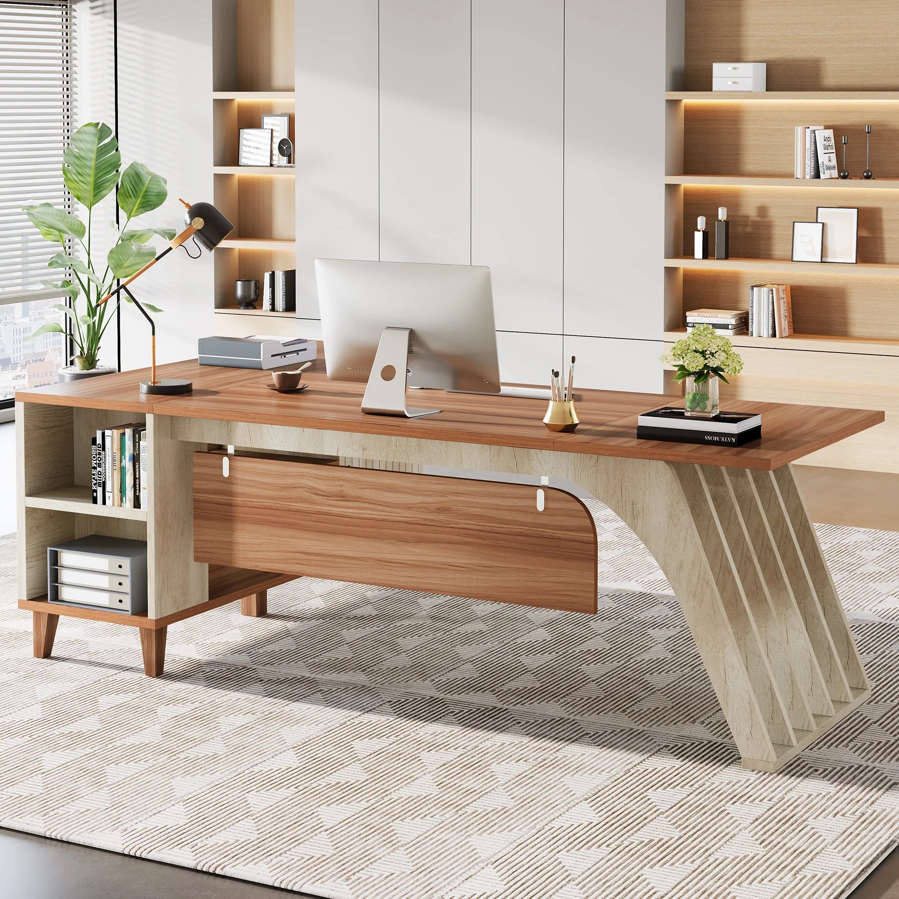 Tribesigns 78" Large L-Shaped Executive Desk
