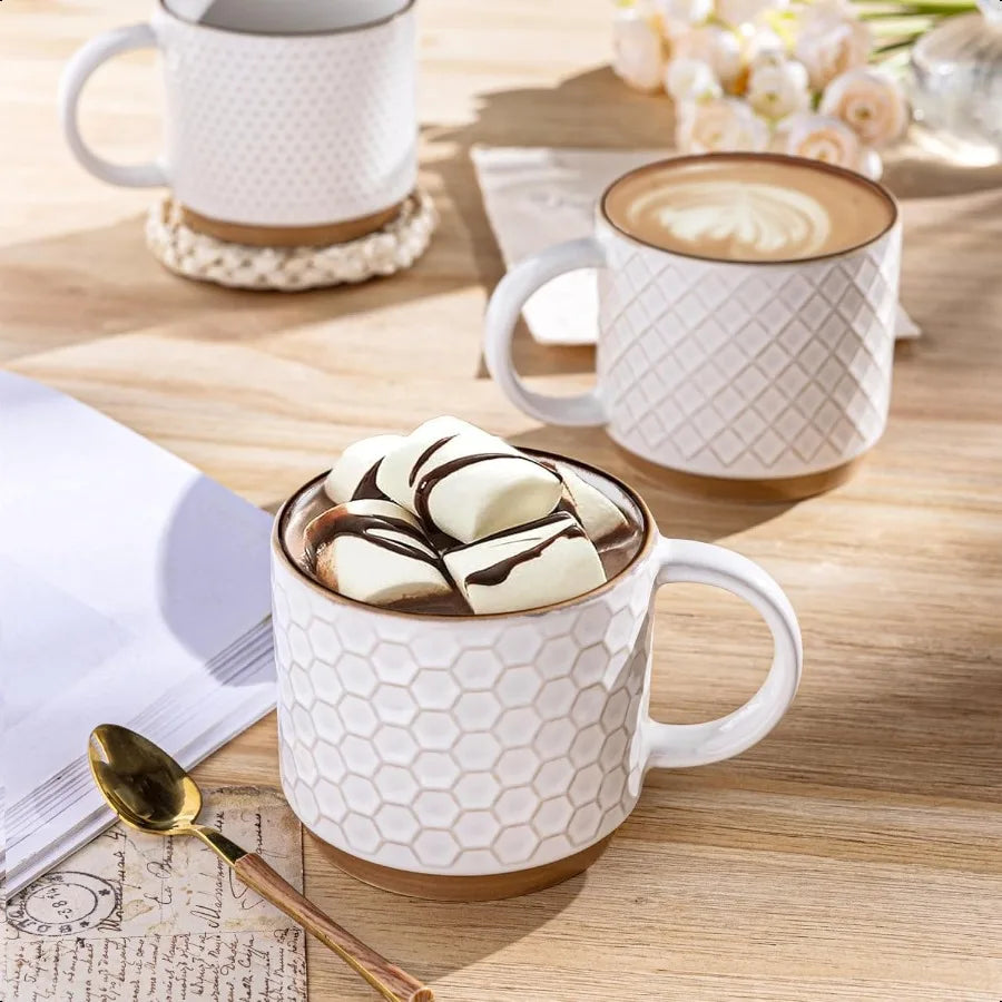 12OZ Stackable Coffee Mugs