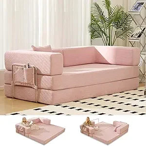 King Size Fold Out Corduroy Sofa Bed