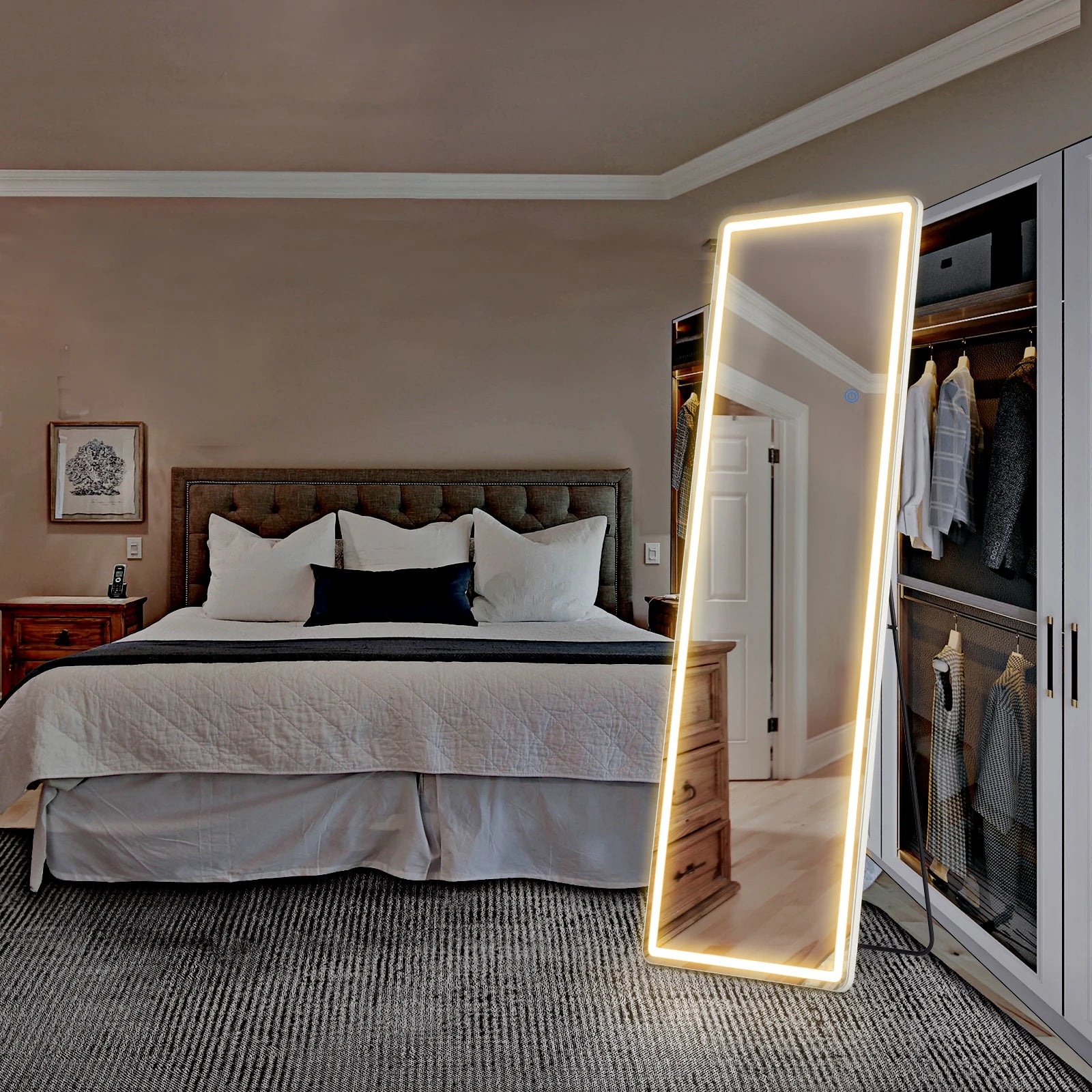 JHK Led 64"x21" Full Length Mirror