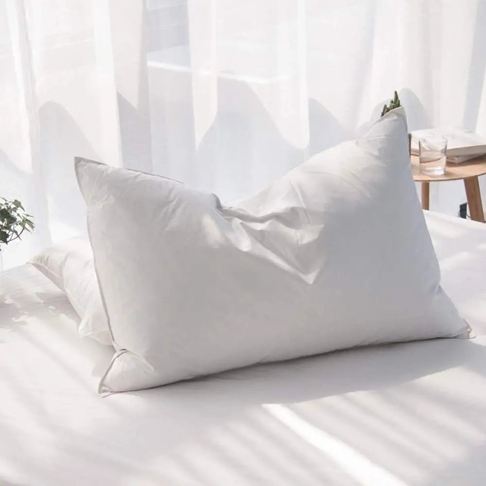 Duck Feathers and Down White Pillows