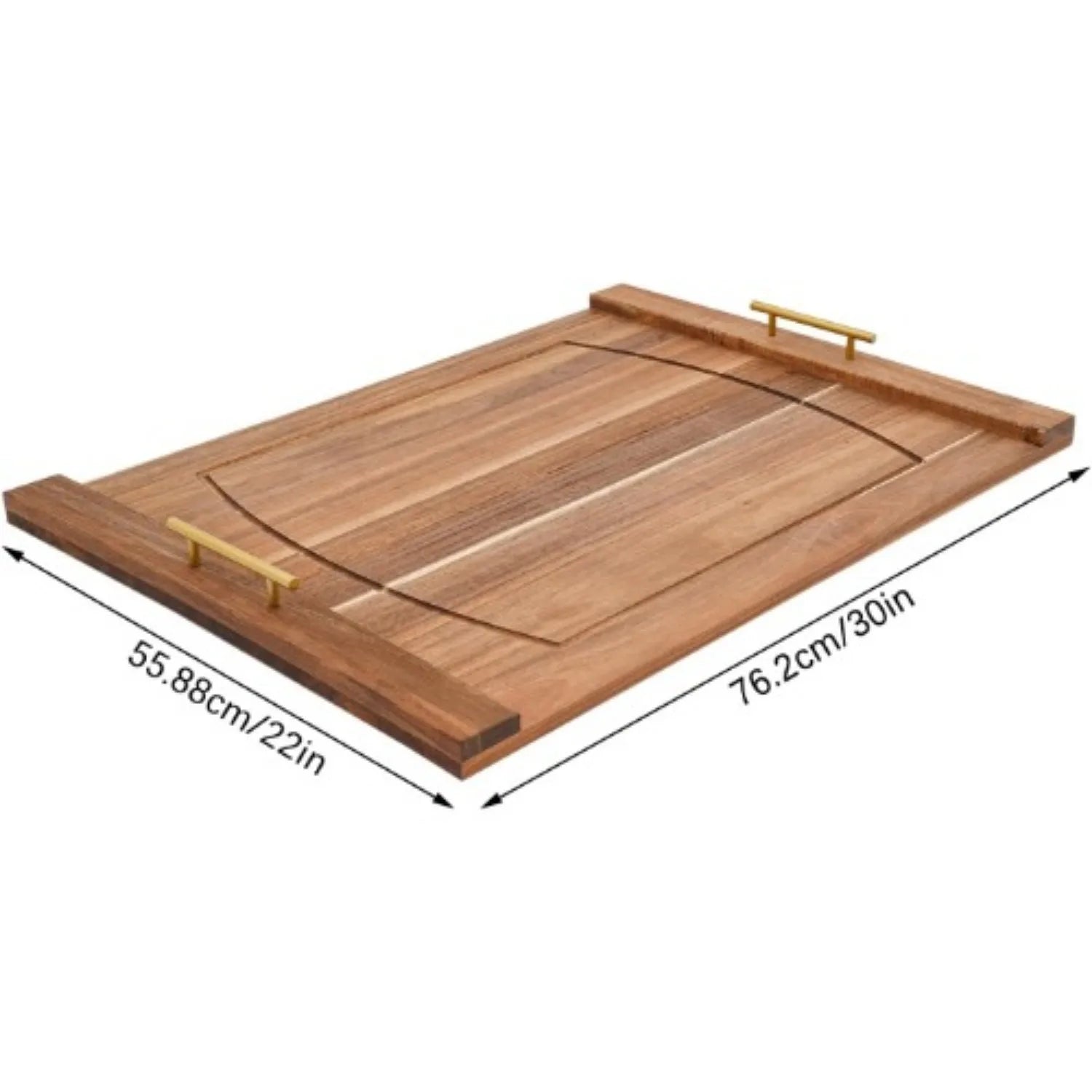 30"L X 22"W Log Color Wood Stove Top Cover with Handle