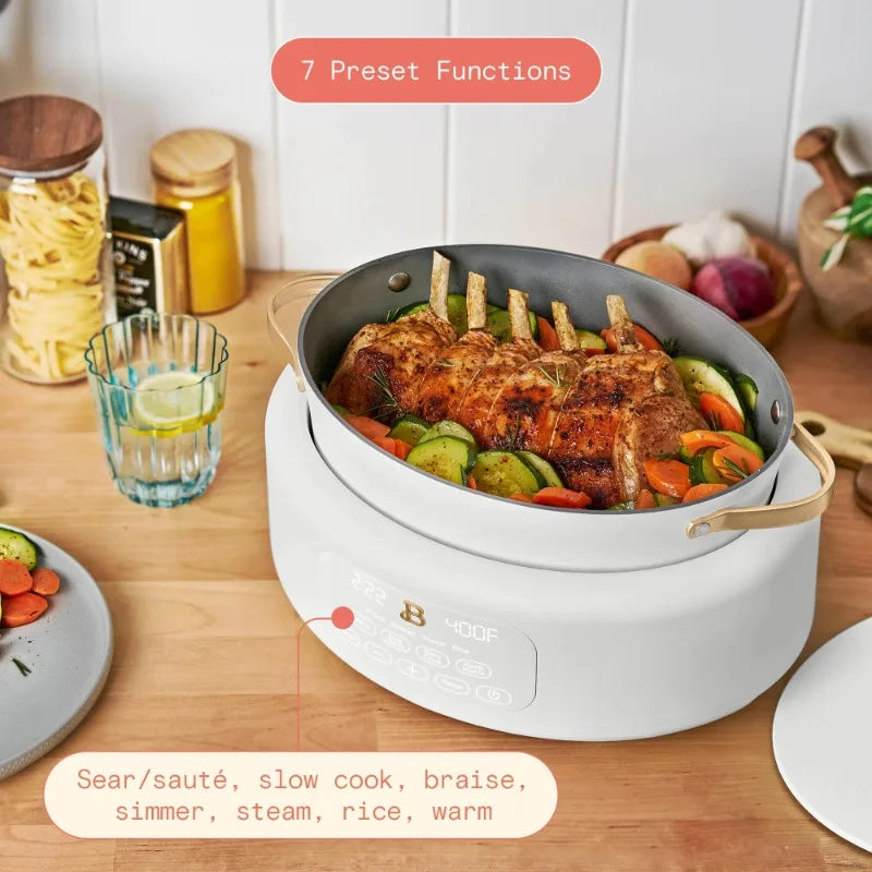 Beautiful 10, 6 Qt Electric Multi-Cooker