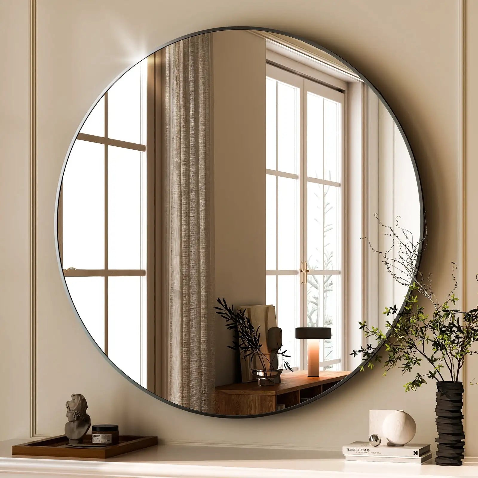 24.2"x24.2" Round Bathroom Mirror