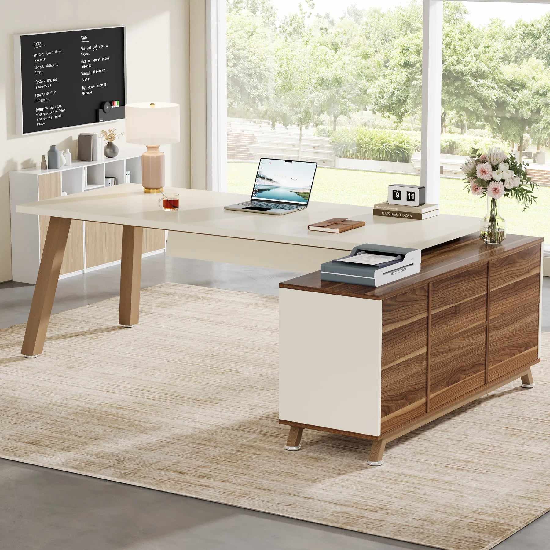 Tribesigns 78.7-Inch Executive Desk