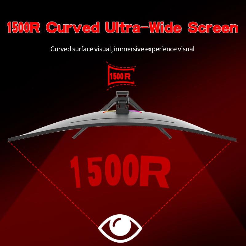 Gawfolk Monitor 34'' 144Hz Bandfish Screen Curved