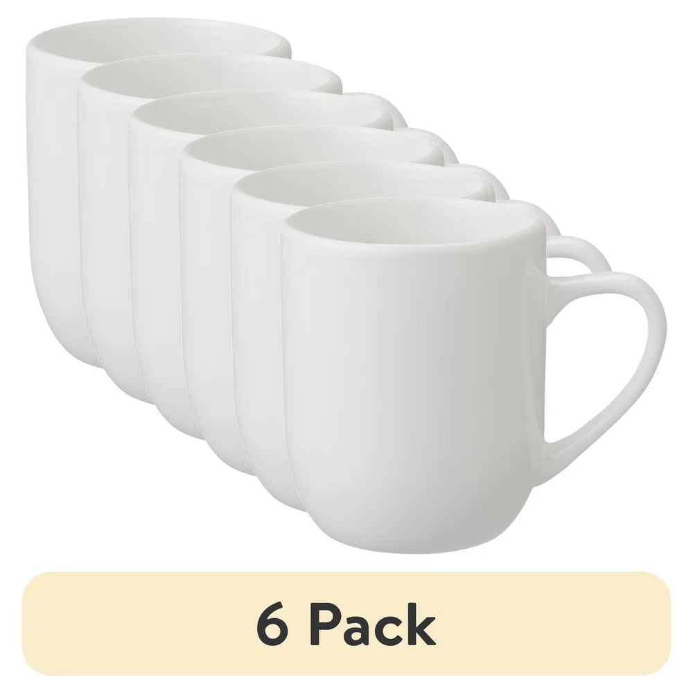 12oz Glazed Stoneware Mug Set of 6