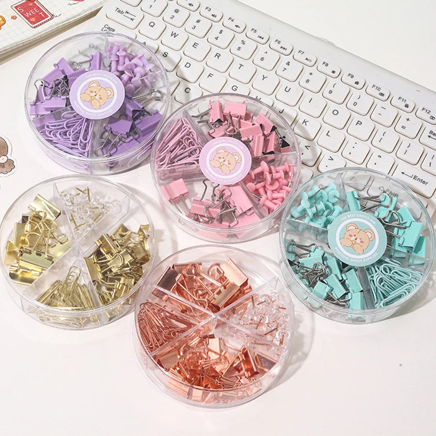 Binder Clips and Paper Clips, Push Pins, Tack Sets