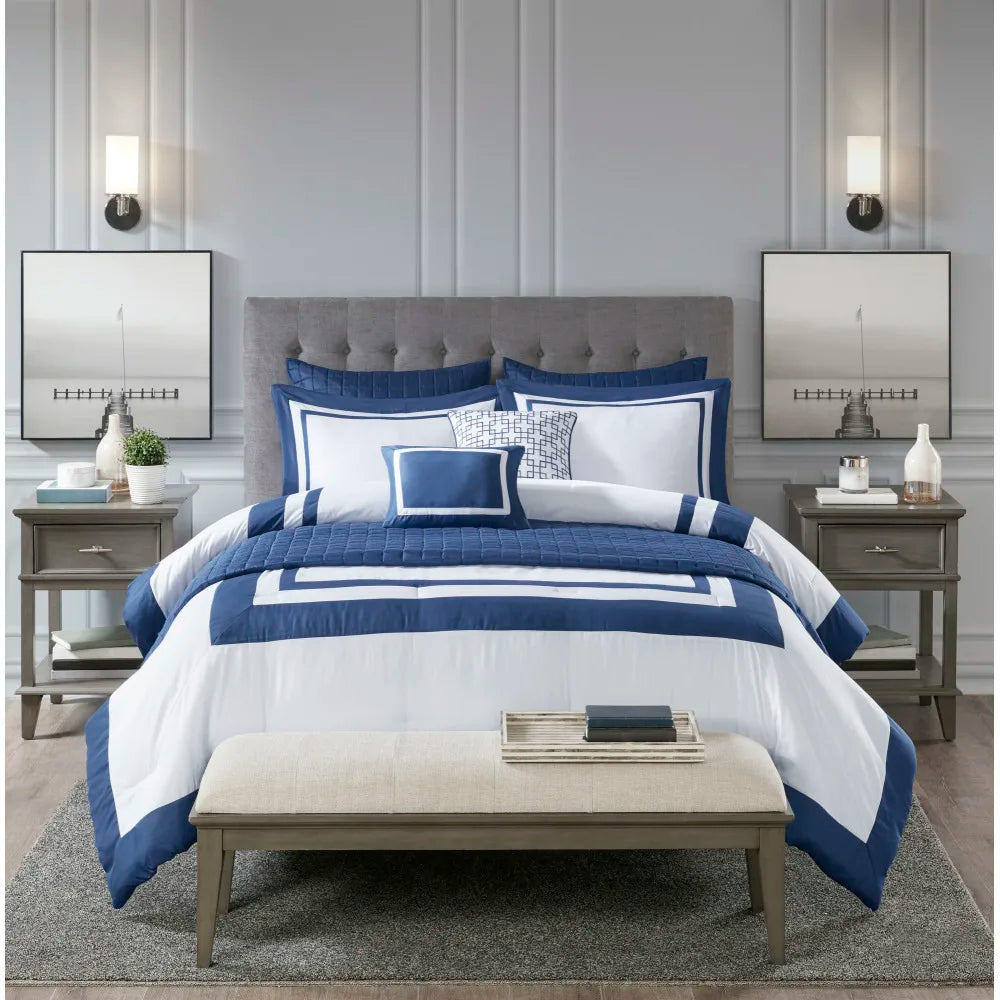 8 Piece Comforter and Quilt Set Collection