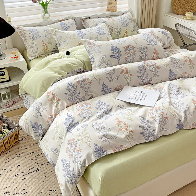 4pcs, 100% cotton bedding set