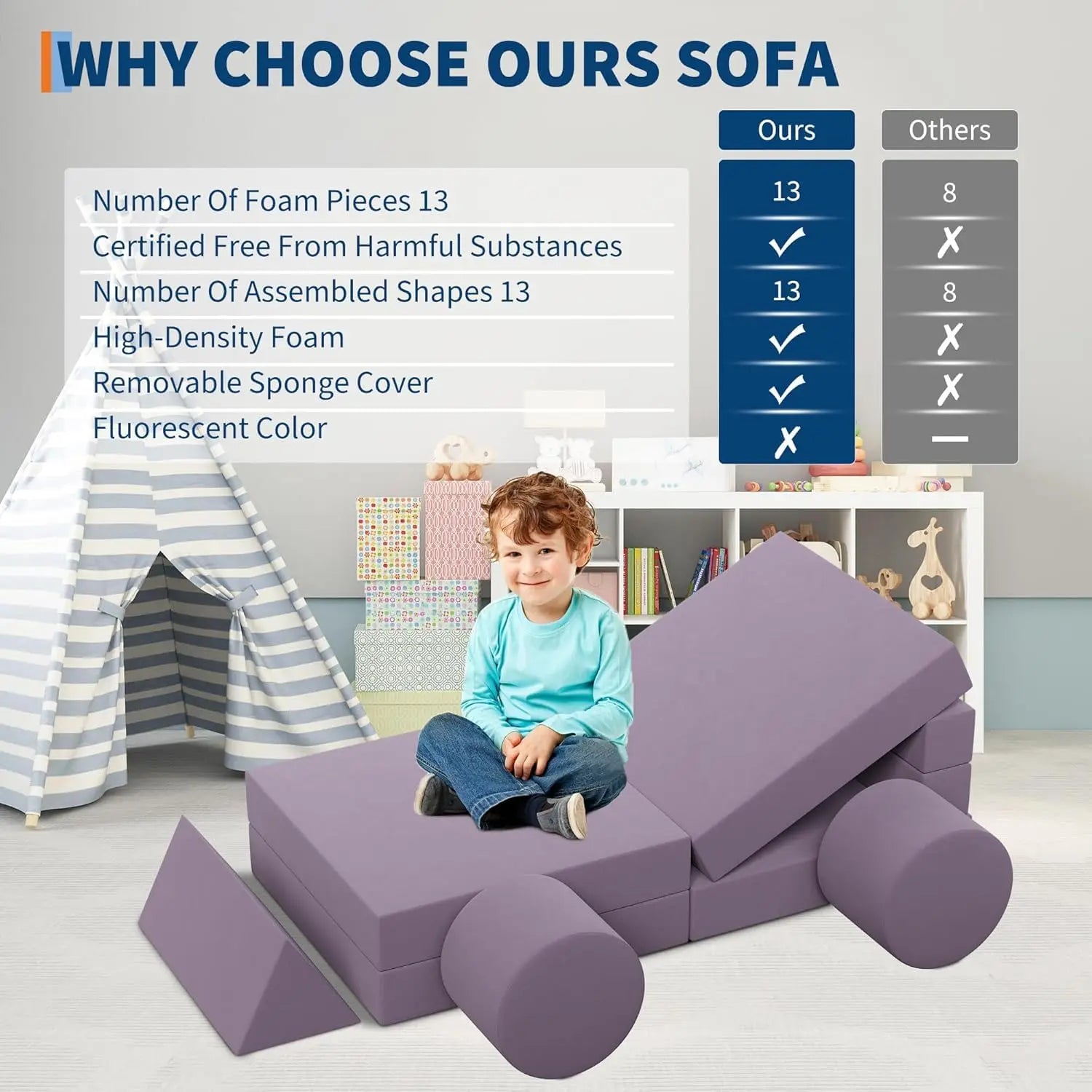 Kids Modular Play Couch