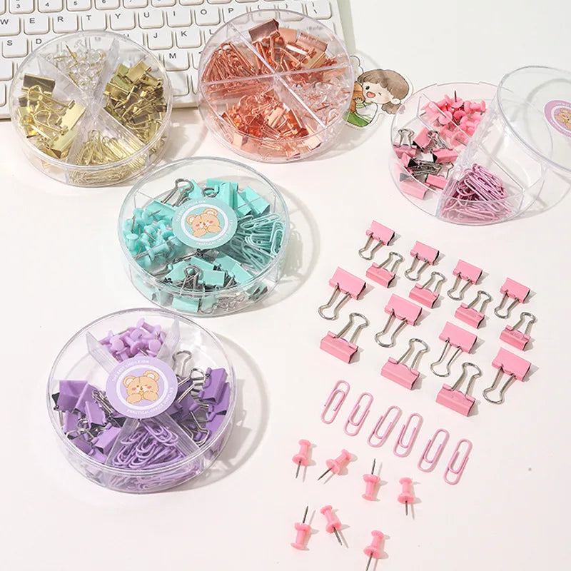 Binder Clips and Paper Clips, Push Pins, Tack Sets