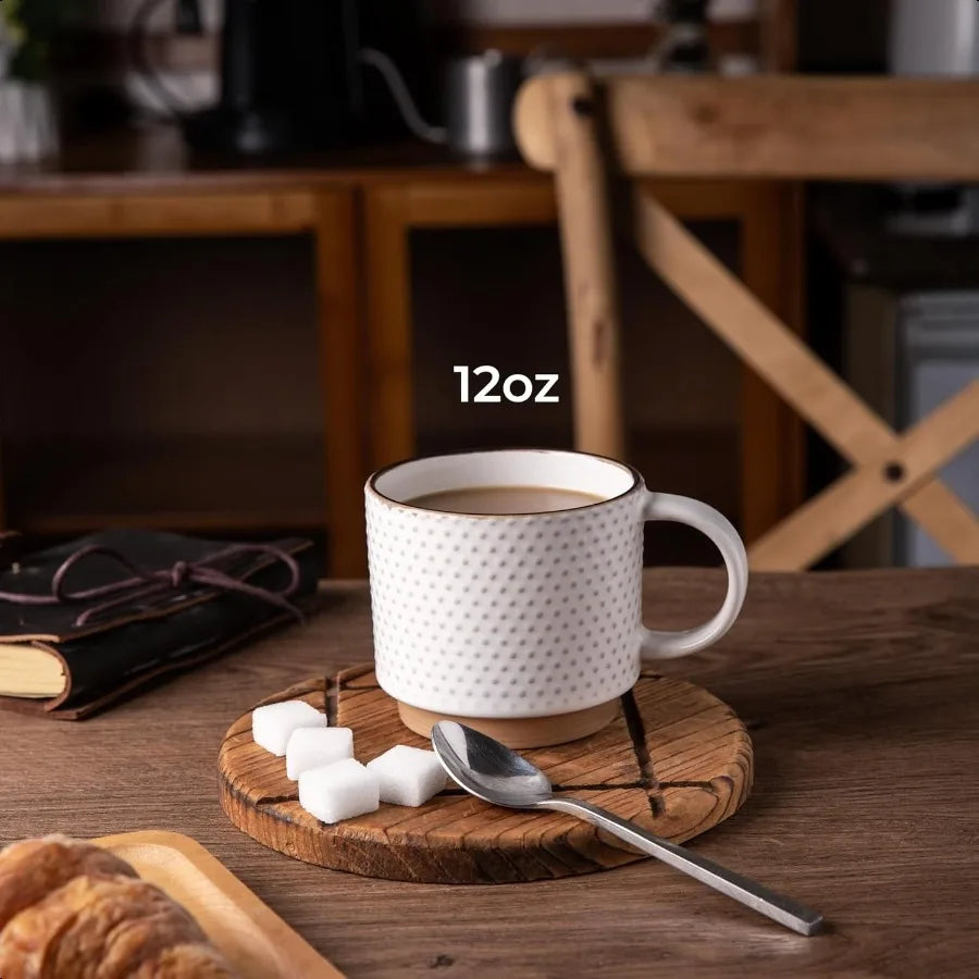 12OZ Stackable Coffee Mugs