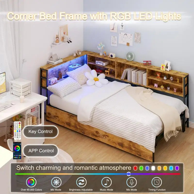 Twin Daybed Frame with Storage