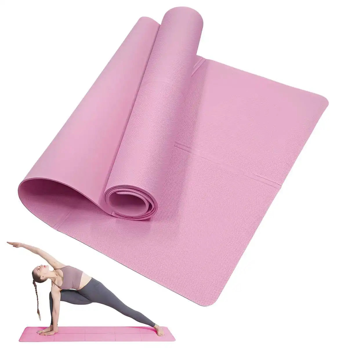 Pink Foldable Yoga Mat