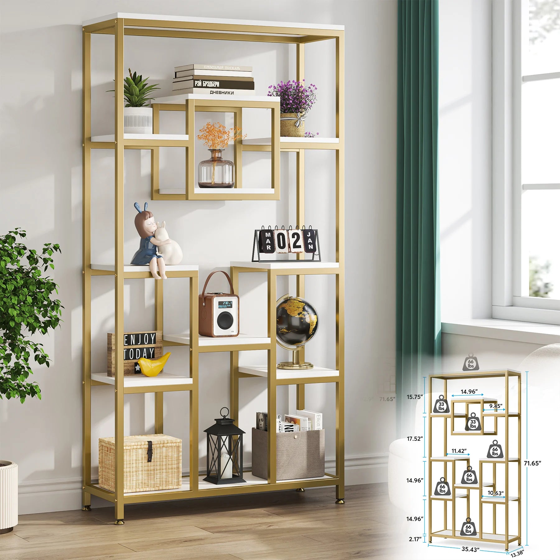 Tribesigns Bookshelf 5 Tier