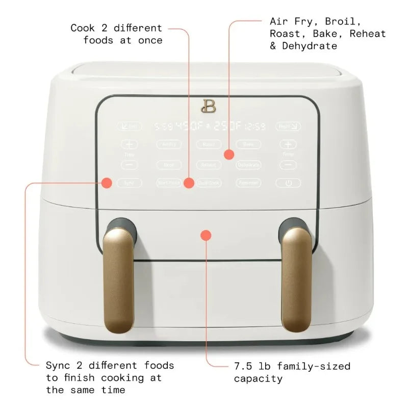 Beautiful 9 QT Tri-Zone Air Fryer