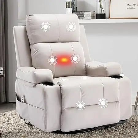 Overstuffed Electric Massage Recliner