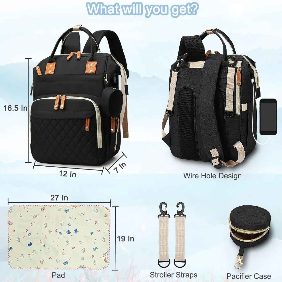 Multifunctional Diaper Bag