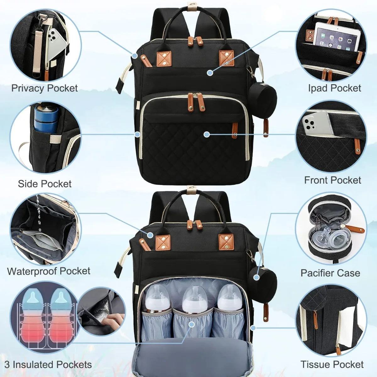 Multifunctional Diaper Bag