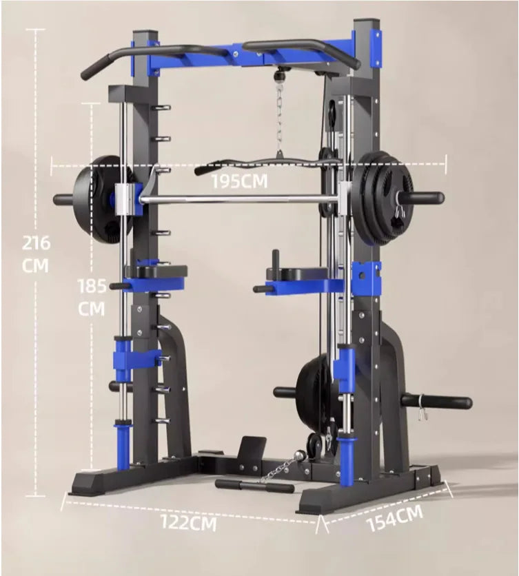 Smith machine gantry fitness equipment