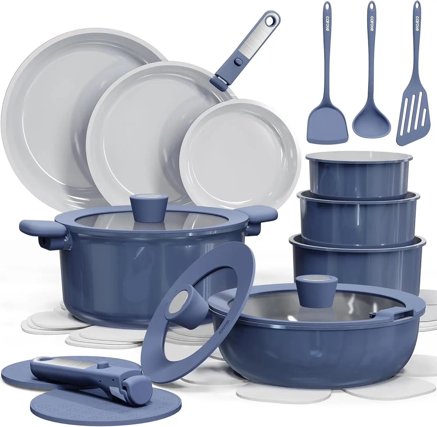 25pcs Ceramic Cookware Set
