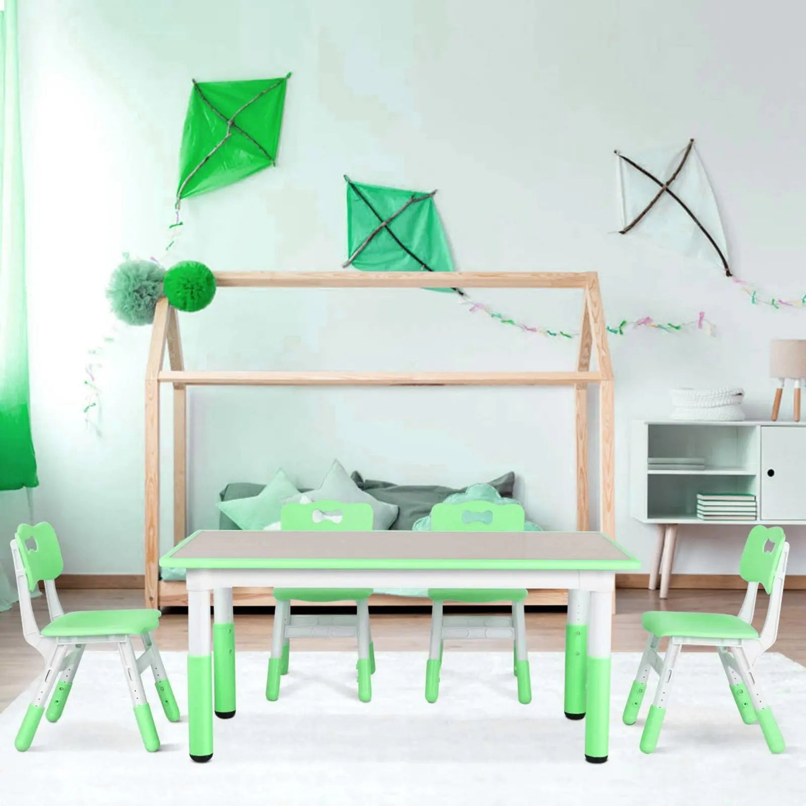 Kids Table and 4 Chairs Set