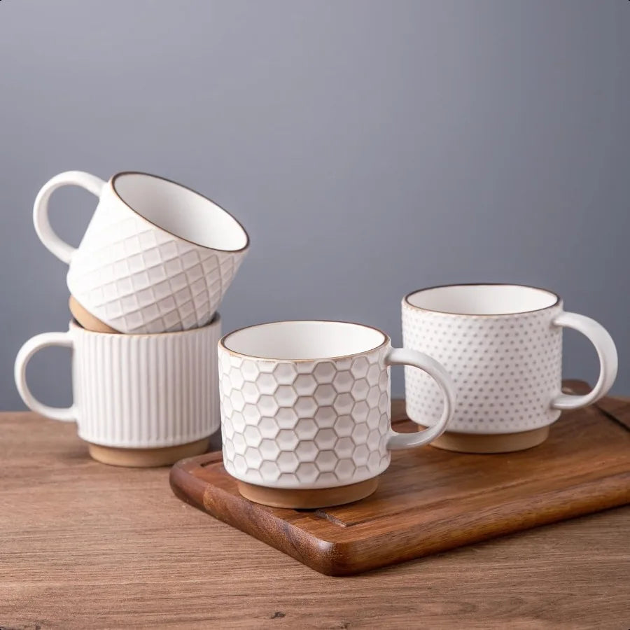 12OZ Stackable Coffee Mugs