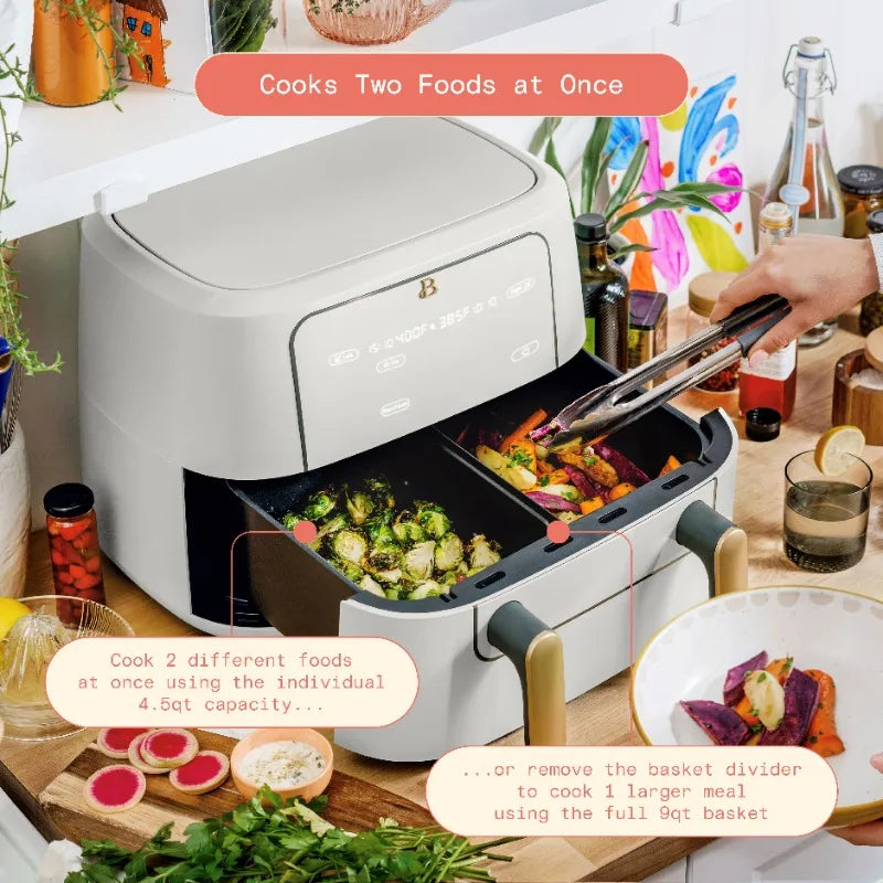 Beautiful 9 QT Tri-Zone Air Fryer