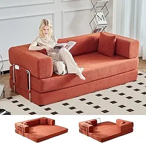King Size Fold Out Corduroy Sofa Bed