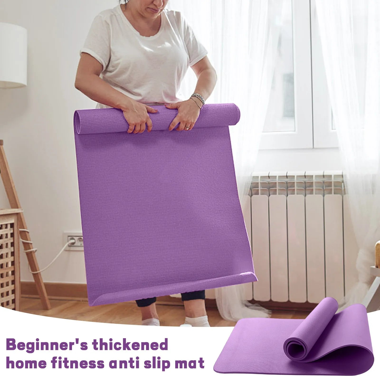 Anti-Slip & Thick Yoga Mat Combo