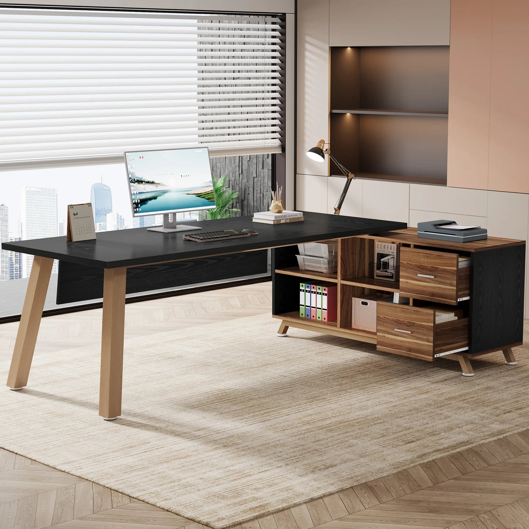 Tribesigns 78.7-Inch Executive Desk