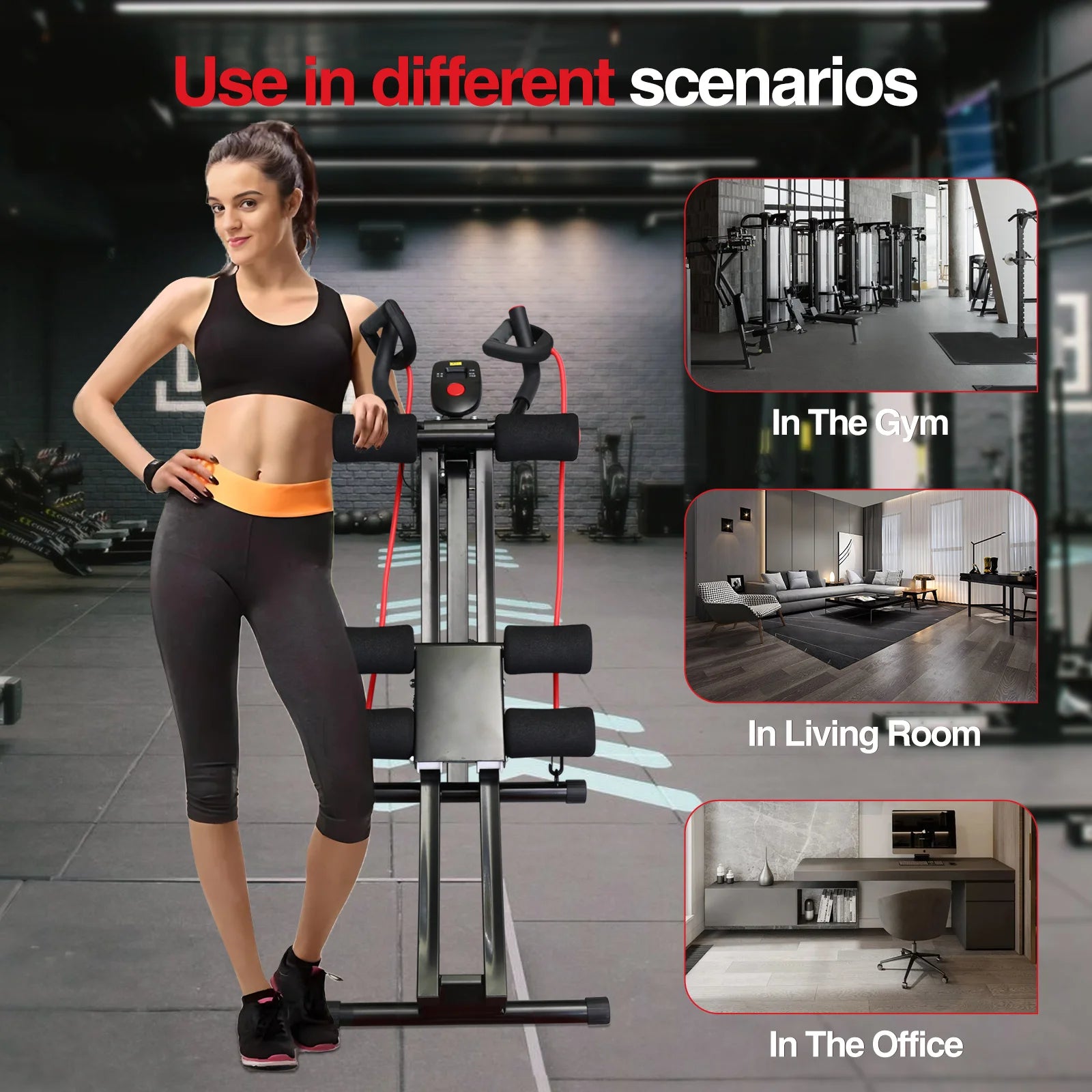 GIKPAL Foldable Ab Machine
