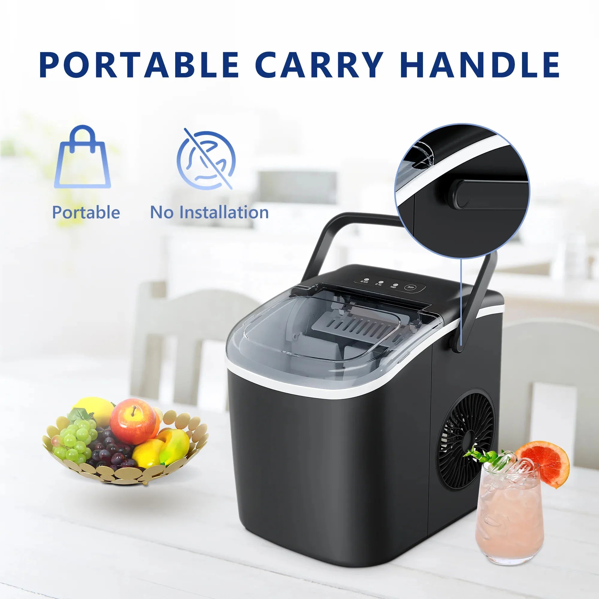 SIMZLIFE  Countertop Ice Maker Machine