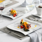 MALACASA FLORA Marble Porcelain Dinnerware