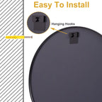 24.2"x24.2" Round Bathroom Mirror
