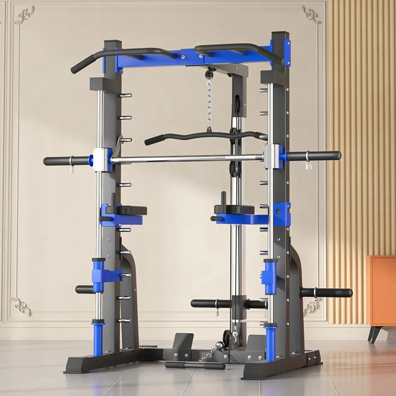 Smith machine gantry fitness equipment