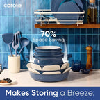 25pcs Ceramic Cookware Set