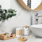4pcs Bamboo Bathroom Accessories Set