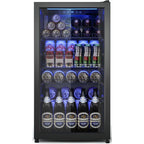 130 Can Mini Fridge With Glass Door