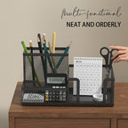 Black Mesh Desk Organizer