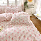 New Ruffles 100% Cotton Duvet Cover Set or Single Duvet Covers